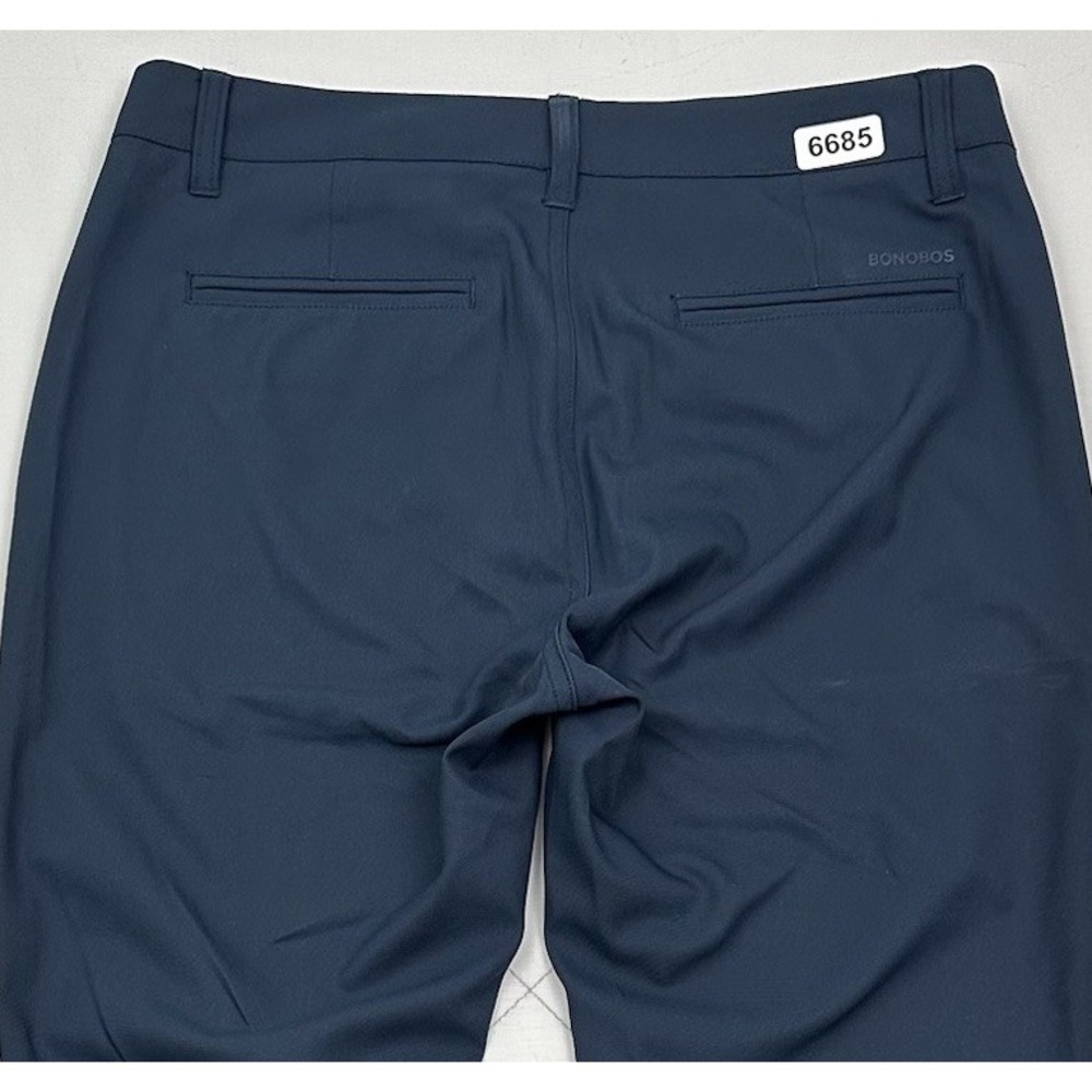 Bonobos Golf Tailored Pants Men's 30x28 Navy Blue Stretch Tapered Leg Ivy Preppy